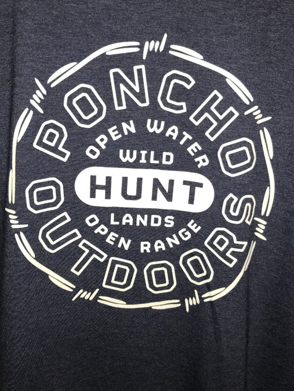 Men's Poncho Outdoors Hunt Short Sleeve T-shirt- Size: XL - Picture 10 of 12